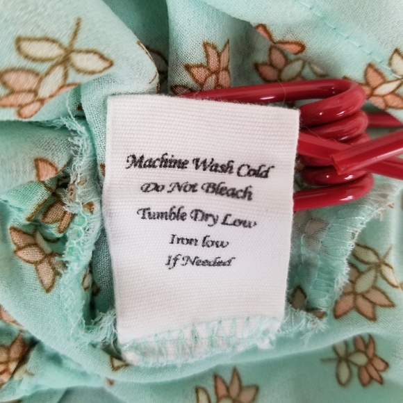 Mine Women's S Button Up Semi Sheer Tie Front Top - Picture 8 of 8